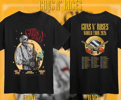 Футболка Special Edition Guns N Roses Канзас-Сити, Миссури, Мировой тур 2026
