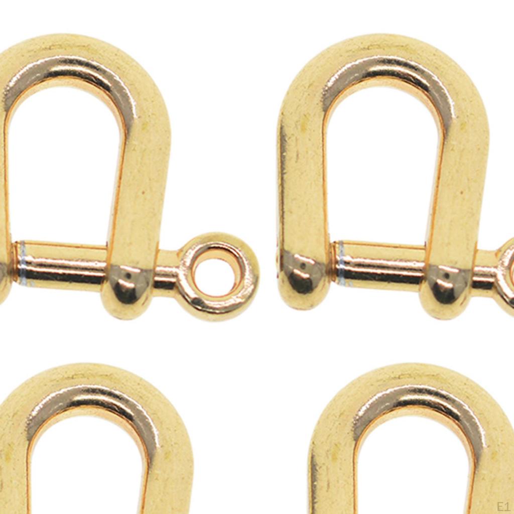 10 шт., пряжки-подковы, зажимы для браслета, ключ из цинкового сплава, крепежные детали Chian, D-кольца, винтовой штифт для DIY