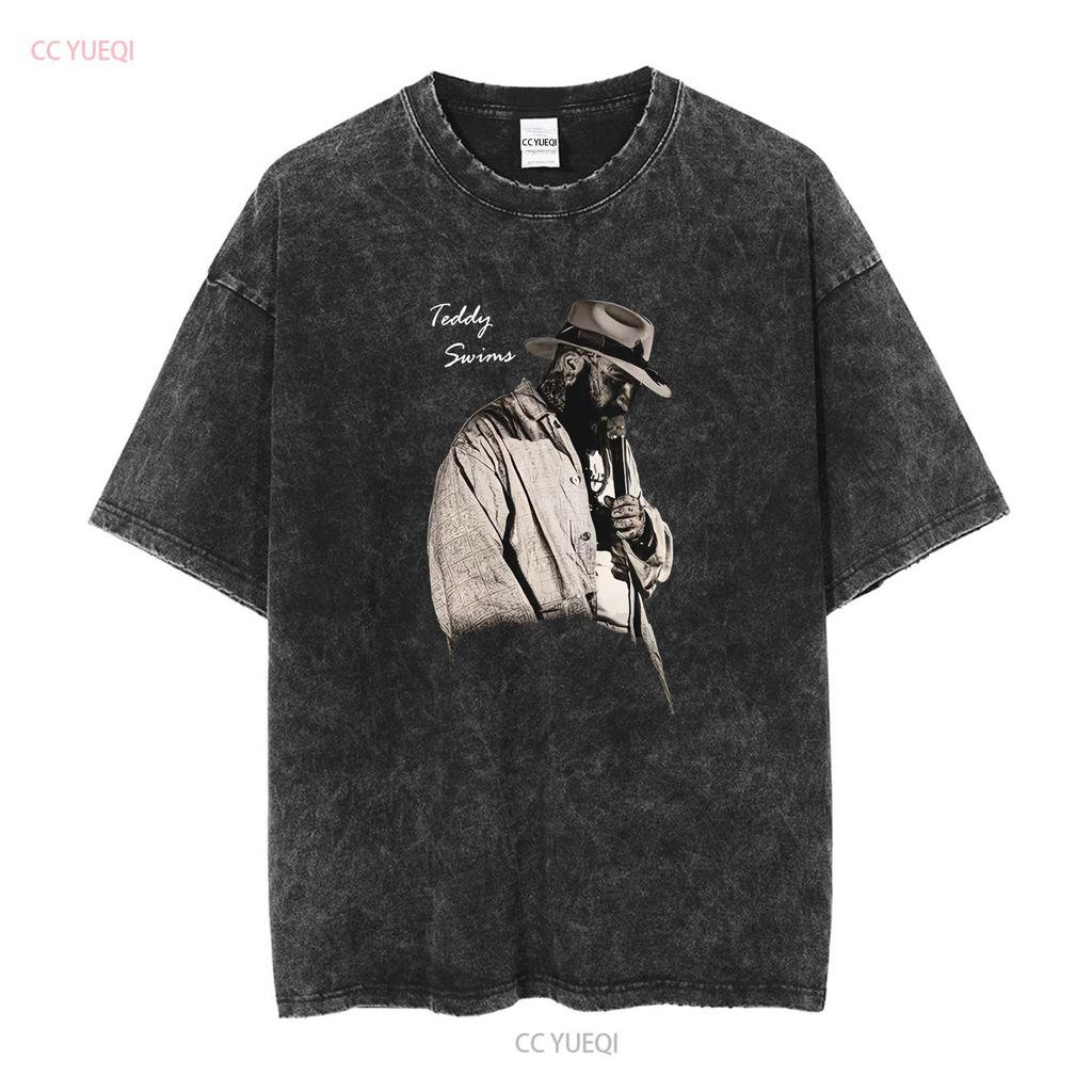 Teddy Swims I ve Tried Everything But Therapy Tour Concert T shirt 7815104 vintage Washed graphic Slightly homme Unisex