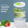 Salad Spinner Vegetables Fruits Wash Bowl Large Capacity BPA Free Double Layer Detachable Manual Lettuce Spinner