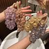 Мыло ручной работы «Виноградная гроздь» с ароматом «Хрустальная роза»: Стойкий домашний аромат и мыло для рук в качестве сувенира