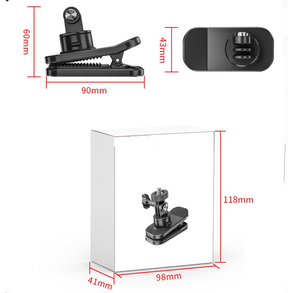 Compatible with DJI Action 5pro/POCKET3 Sport Camera Magnetic Backpack Clip