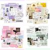 Fashion Scrapbook Journal Sticker for Student Cute Cat Puppy Dessert Sky Landscape Diary Sticker DIY Decor Sticker School