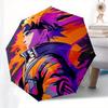 Shippuden Gaara Umbrella with Plastic Handle, Compact & Stylish, Vibrant Cartoon Pattern, Suitable for All Seasons Home Travel