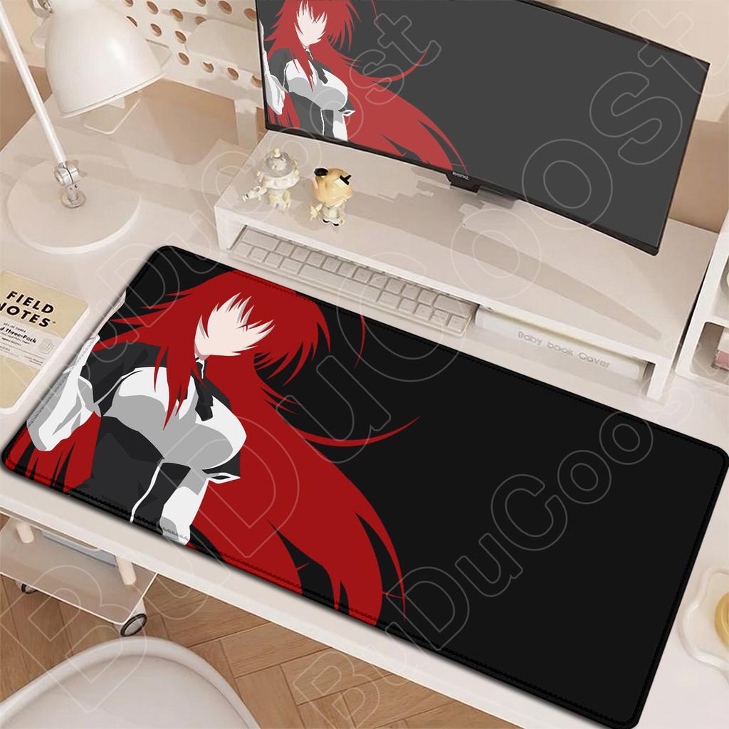 90x40см High School DxD Офисный Коврик для Компьютерной Клавиатуры с Заблокированным Краем Кавайные Аниме Девушки Риас Гремори Коврик для Мыши XXL Ковер для Ноутбука Геймера