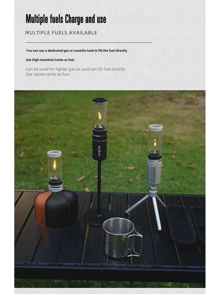 CLS Портативная наружная газовая лампа-свеча для кемпинга 