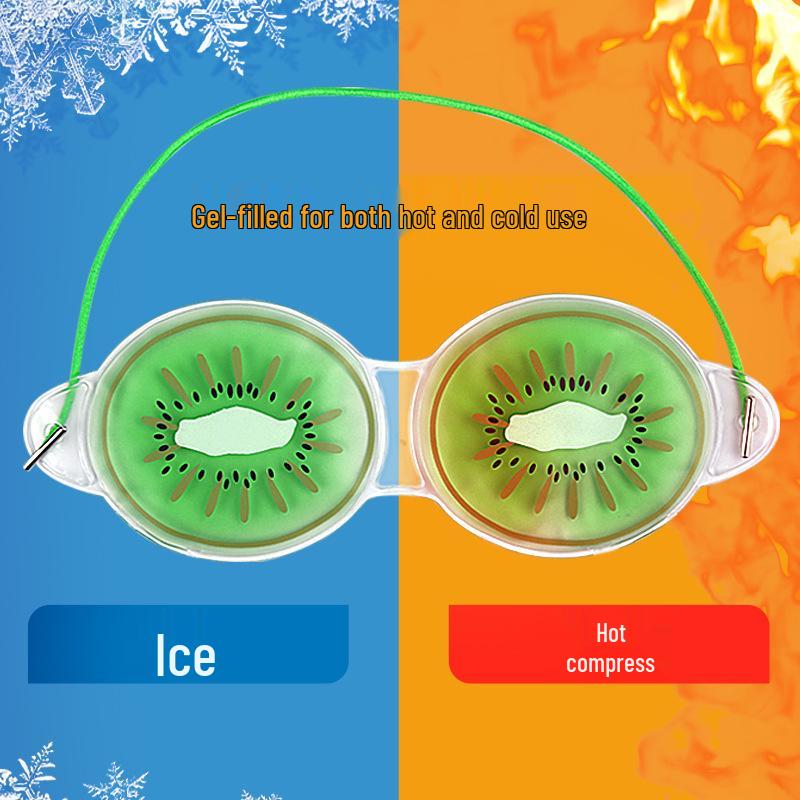 Cartoon Fruit Gel Eye Mask: Hot/Cold Compress for Skin-Friendly Relaxation