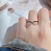 Lady Rings Smooth Opening Girls Adjustable Glasses Shape Finger Ring for Daily Wear