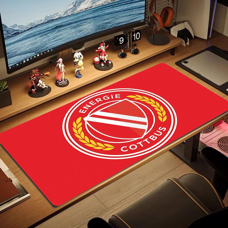 FC Energie Cottbus Print Cushion Non-slip Laptop Tablet Big Mousepad XXL Mat Mini PC Playmat With Lock edge