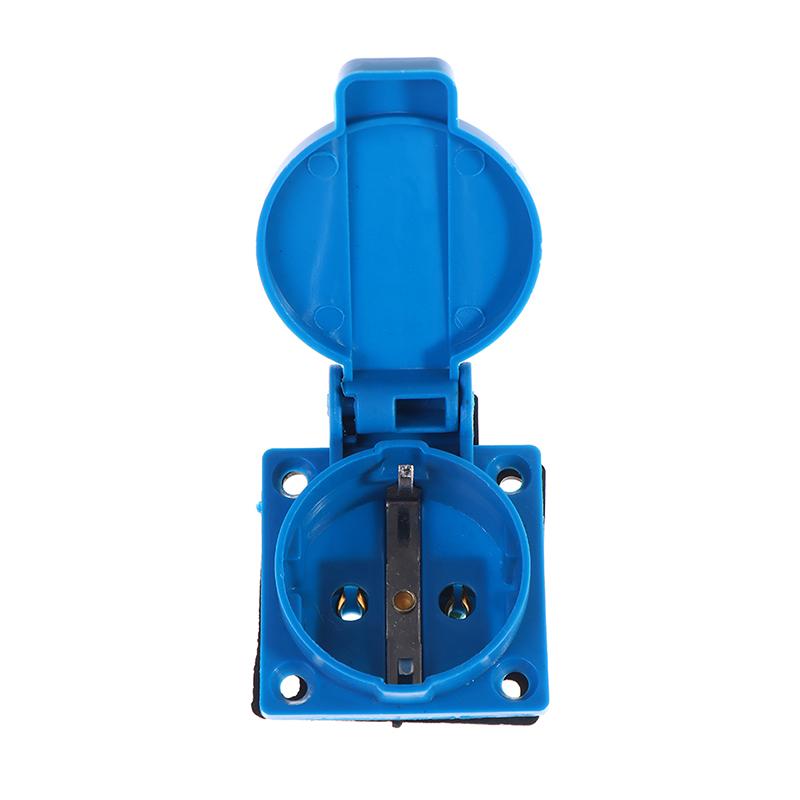 Промышленная водонепроницаемая розетка, европейская розетка, медный контактный корпус, европейская вилка