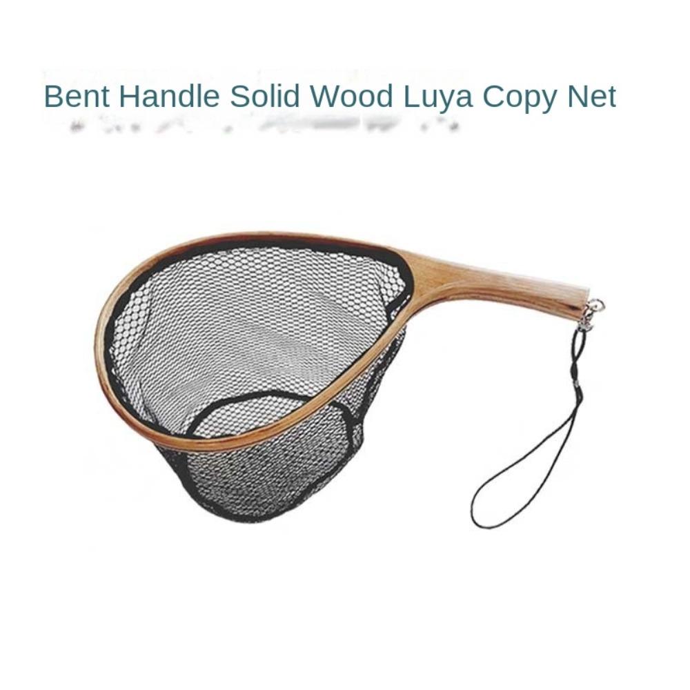 Wooden Handle Trout Net Landing Net Fishing Equipment Trout Fishing Mesh Trout Landing Net