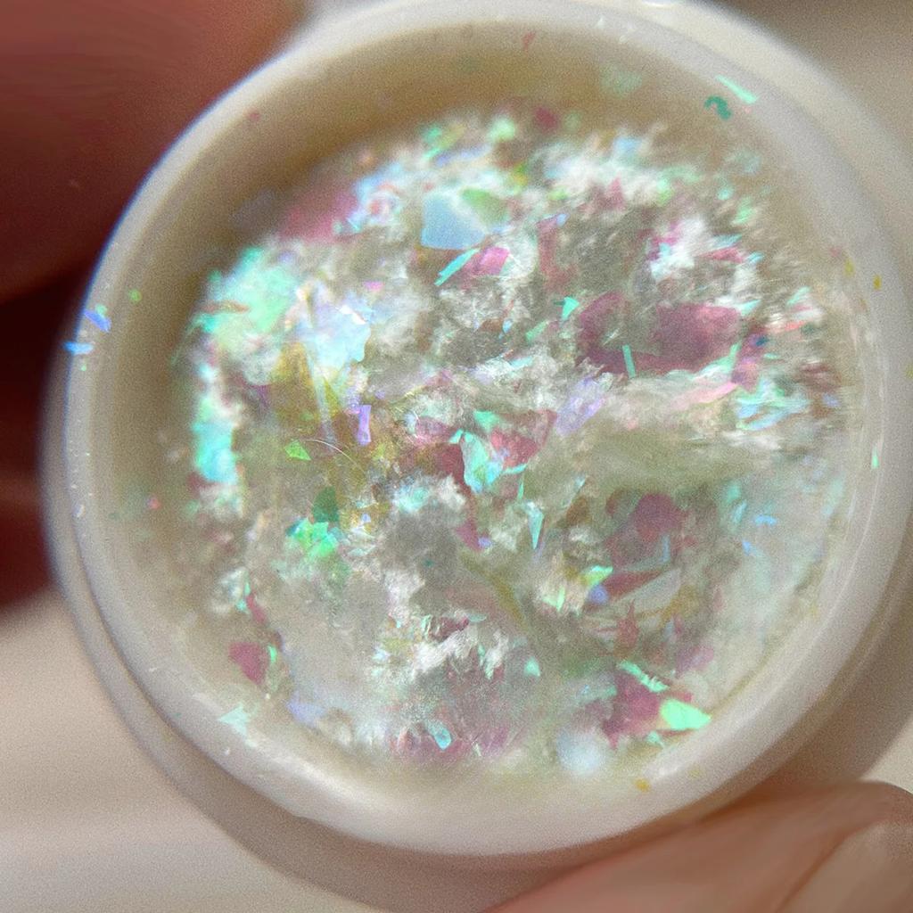 1Jar Aurora Nail Art Glitter Powder Utra-Thin Irregular Mermaid Sequins Holographic Sparkly Manicure Cloud Brocade Flakes