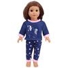 2024 American Girl Doll 18-дюймовая плюшевая пижама с капюшоном - подходит для куклы Eve ростом 43 см