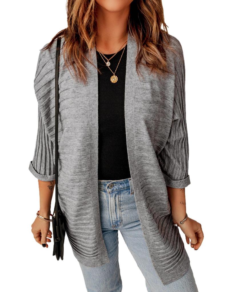 Azura Exchange Open Front Knit Cardigan