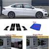 Подходит для Peugeot 308 2016-углеродное волокно автомобильная оконная дверная колонна BC стойка крышка отделка зеркальный эффект ПК