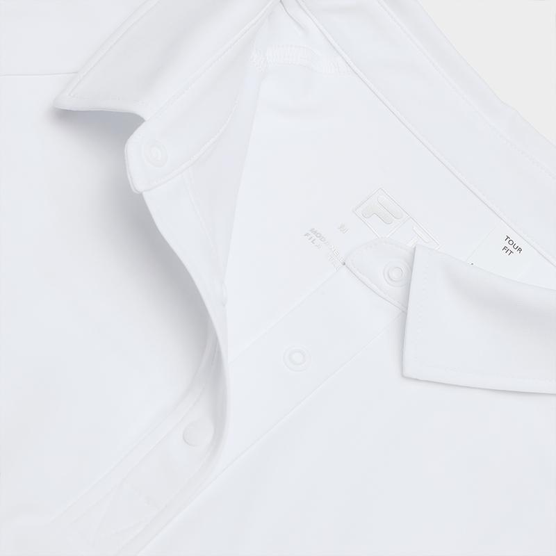 Fila Повседневная универсальная вязаная рубашка поло с длинным рукавом женские топы нефритово-белый A11W515209FWT