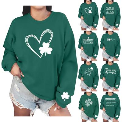 Женские повседневные модные толстовки с длинным рукавом и круглым вырезом с принтом, пуловер, топ