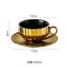 Творческая керамическая кружка из золота и серебра Винтажная кофейная чашка Набор посуды Чашка для матча Молочная чашка Чашки для латте Бытовые чашки для воды Чашки для чая