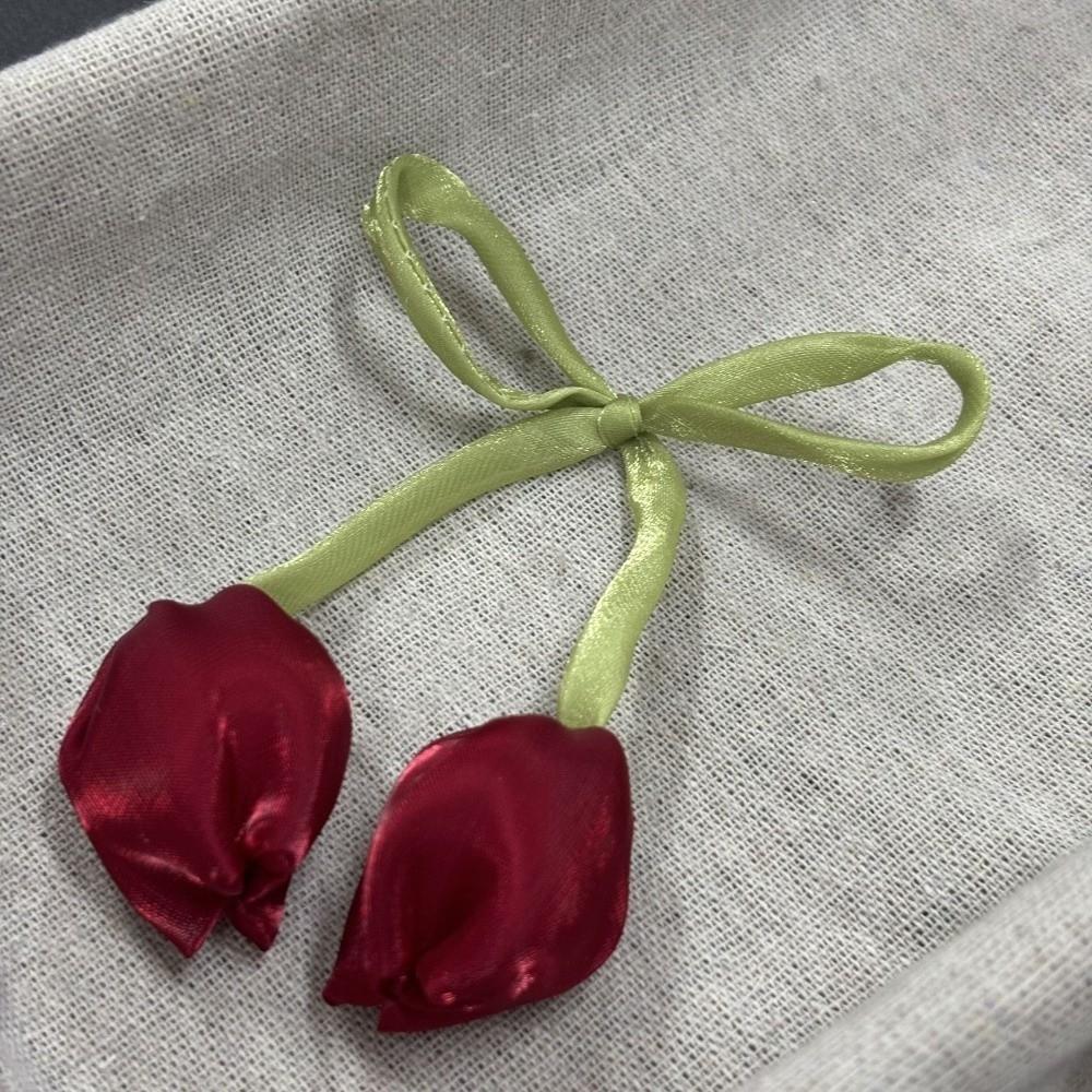 5Pcs Ornaments Tulip Lace-up Straps Sweet Hair Cord Accessories Elegant Curtain Tieback  Cake
