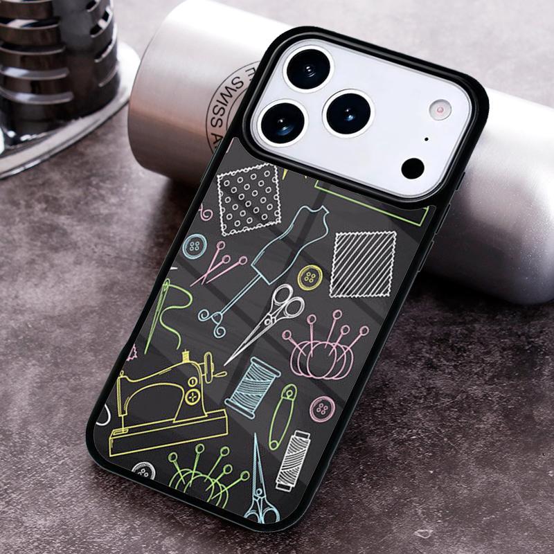 Чехол для телефона с принтом швейной машинки для iPhone 17, 16e, 15, 14, 13, 12, 11, Mini, Pro, MAX, мягкий силиконовый чехол