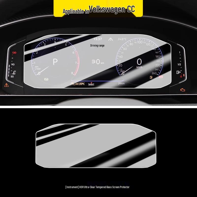 Закаленное стекло для экрана центральной консоли VW CC: 26 моделей для декора салона автомобиля и защиты навигации