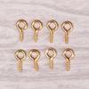 100pcs/pack Keychain Jewelry Beaded Pendant Sheep Eyes Nail DIY Screw Nail Threaded Peg