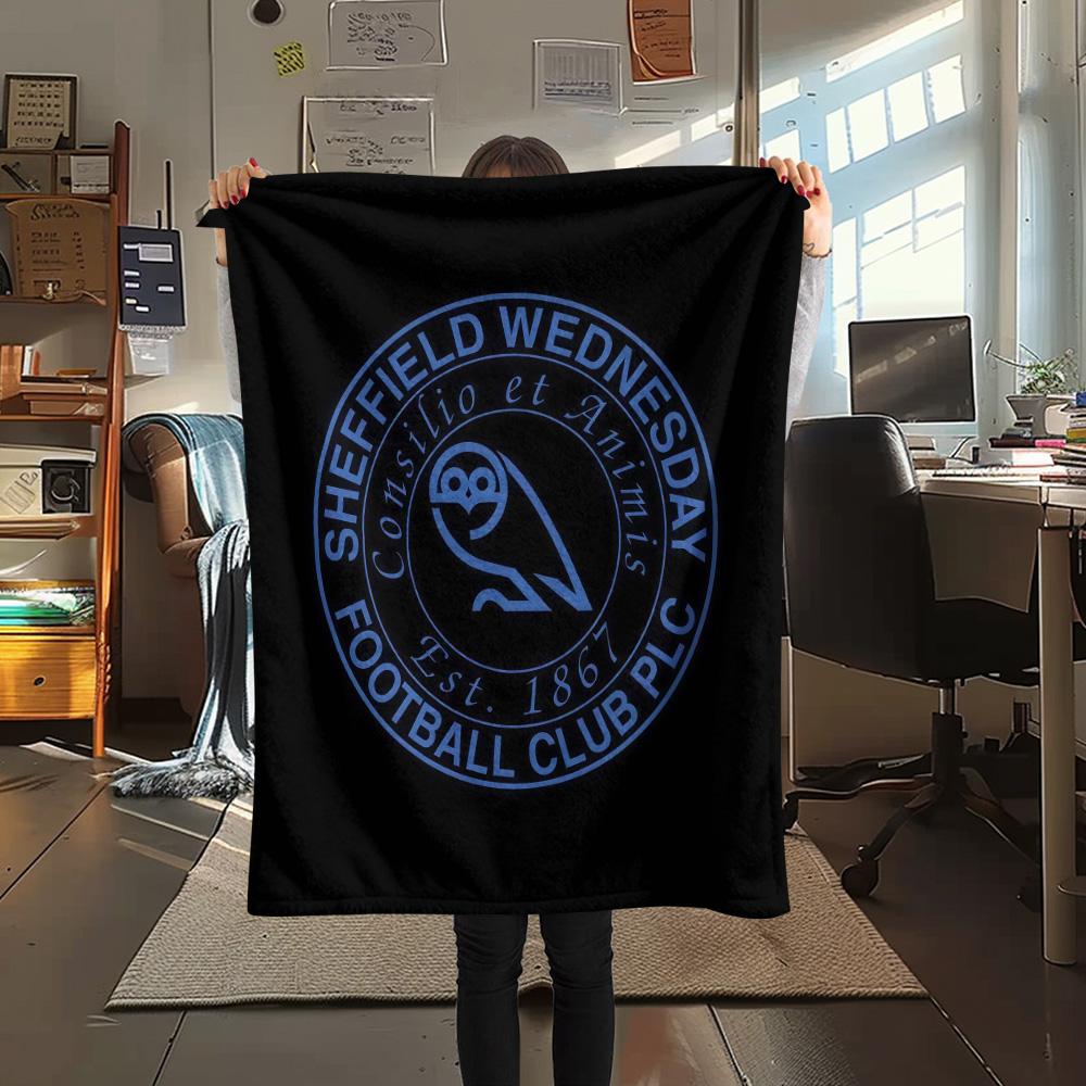 Sheffield Wednesday Flannel Blanket, High quality Comfortable for All Seasons, Home Decor, Warmth and Comfort