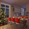 1/4/6pcs Christmas Chair Covers Decor Santa Claus Red Hat Chair Cap Kitchen Dining Chair Slipcovers Sets For Christmas Holiday
