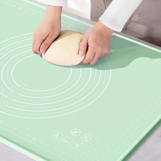 Kneading Pad Scale Design Dough Rolling Mat Convenient Silicone Non-Stick Pastry Mat for Home Kitchen