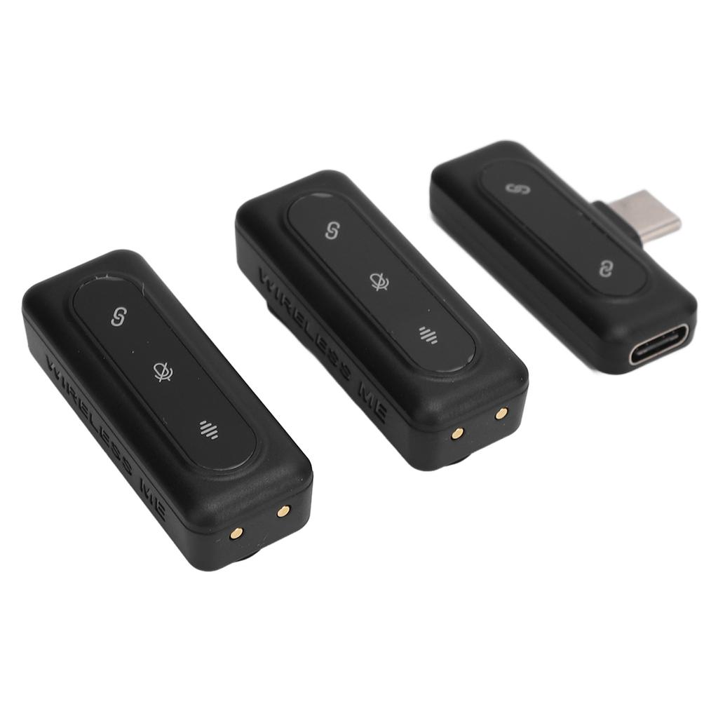 Беспроводной петличный микрофон с шумоподавлением, светодиодным дисплеем USB C, микрофон-прищепка с возможностью зарядки