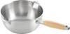 Yoshikawa Stainless Steel Yukihira Saucepan with Made In Aikata PD3007 Drip-Free Spout, 20cm, 2.3L, Induction/Gas Compatible, Japan,