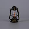 Dollhouse 1:12 Mini Retro Black Kerosene Lamp Doll House Living Scene Decoration