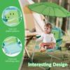 Kids Folding Beach Chair With Sun Umbrella Outdoor Lightweight Travel Picnic Child Camping Chair Wind Resistant Beach Lounger
