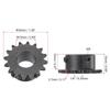 25 Chain 16 Tooth Gear Single Strand 1/4" Pitch Industrial Drive Sprocket Roller Sprockets  ISO 04C