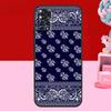 Синий чехол-бандана с узором пейсли для Xiaomi Redmi Note 11 10 12 13 14 15 Pro Plus Redmi 15 C 14C 10C 12C 13C Мягкая накладка