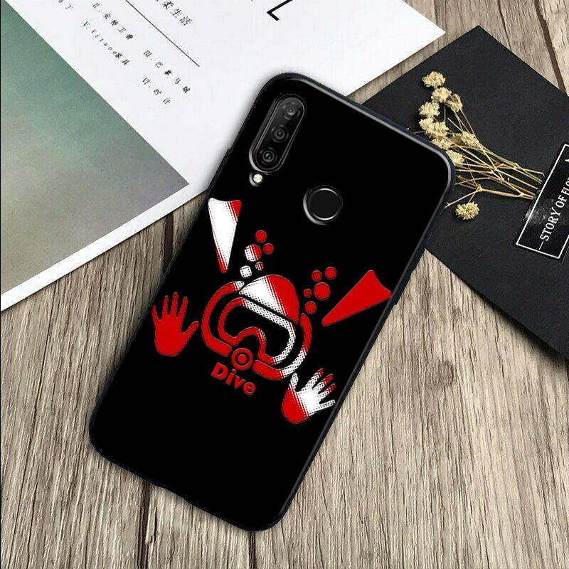 Diver Down Scuba For Huawei Nova Y91 Y90 Y60 Y70 Y61 Y72 Y73 3i 7i 8i 11 12i 9 10 SE P20 P30 Pro P40 Lite Case