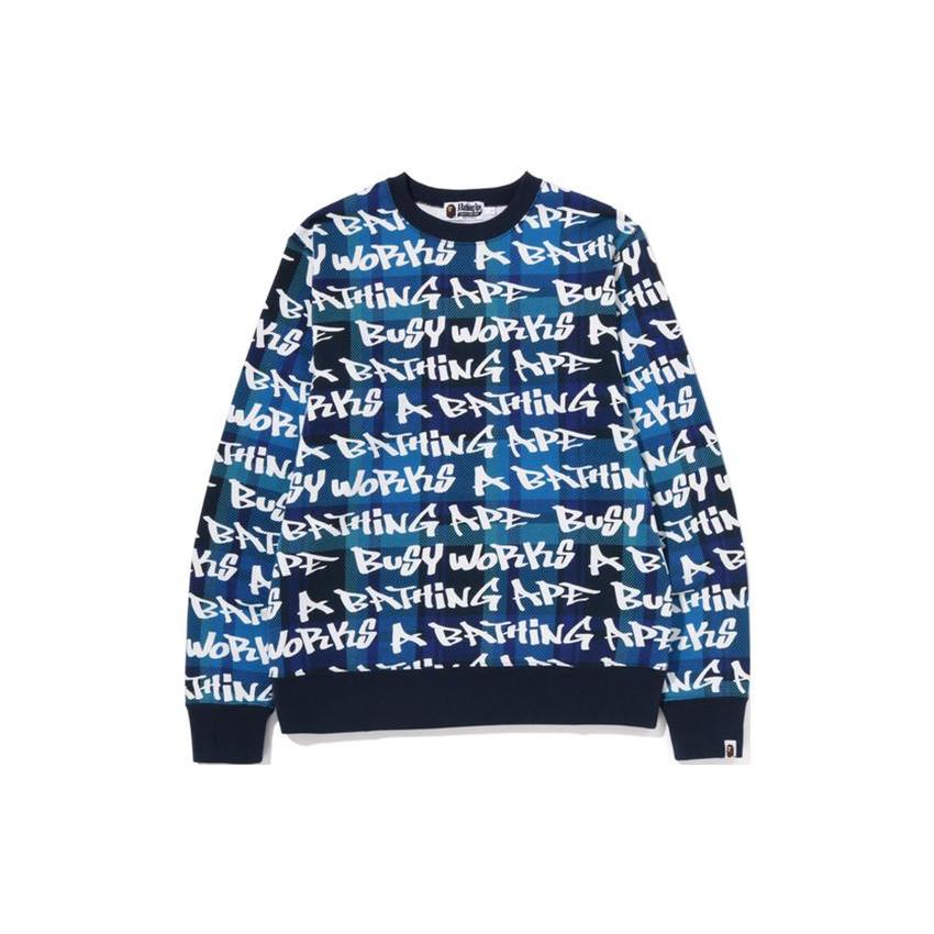 A BATHING APE Sweatshirts Men's Crew Neck Moderate 0ZXSWM113007J