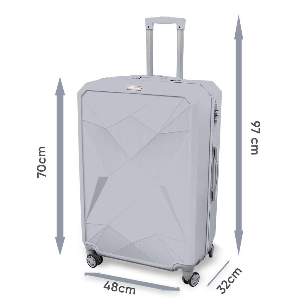 coral high Чемодан большого размера Diamond ABS желтый 16628