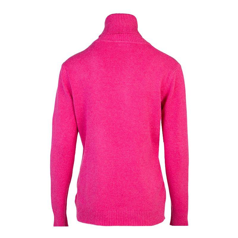 BELLE FEMME Women's Wool and Cashmere Turtleneck Sweater