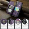 Для iPhone 15 Pro Max 14 Pro 13 12 11 Samsung S24 FE S23 Ultra S22 A54 Z Fold5 Flip5 противоударный кожаный держатель для карточек чехол для телефона чехол