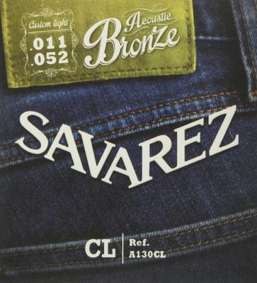 SAVAREZ A130CL Бронзовые Бронзовые Custom Light Акустическая гитара Струны / Custom-Light 11-52
