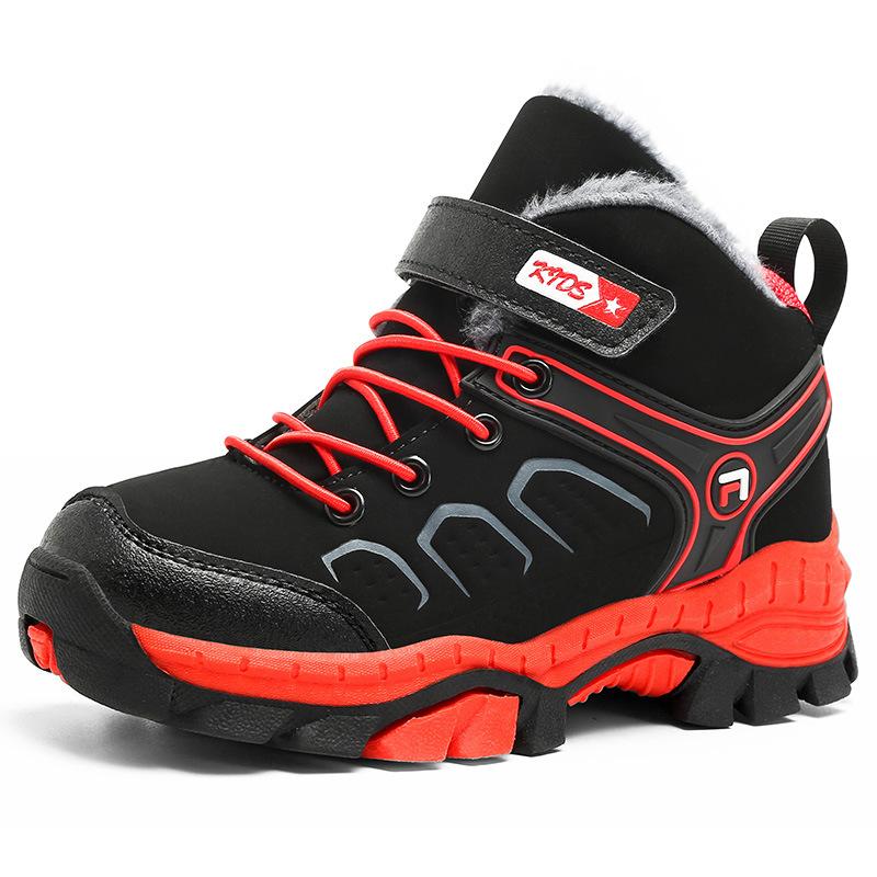 Children's Shoes Winter Plus Velvet Casual Shoes Boys' Hiking Shoes