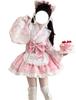 [CAWILXHA] Lolita Clothes, One Piece, Cosplay Costume, Japanese Style, Light Blue, Pink, Princess Sleeves, Long Sleeves, Mori Girl, Dreamy Cute
