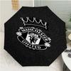 Manchester United FC logo Print Automatic Umbrella, 8 Rib Iron Frame, Plastic Handle, Suitable for Outdoor Travel &Daily , Ideal Gift