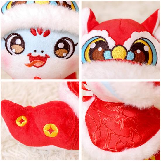 Год змеи кукла китайский зодиак плюшевая мягкая игрушка 2025 игрушки весна