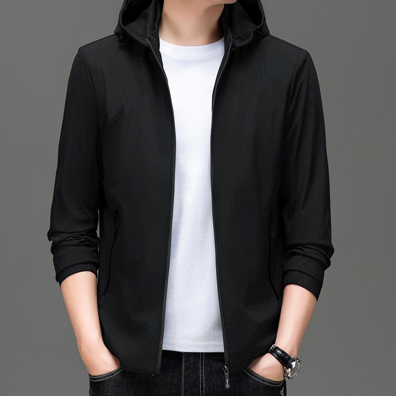 Свободный модный повседневный однотонный мужской деловой пиджак, социальный блейзер, мужская куртка среднего возраста, верхняя одежда для мужчин