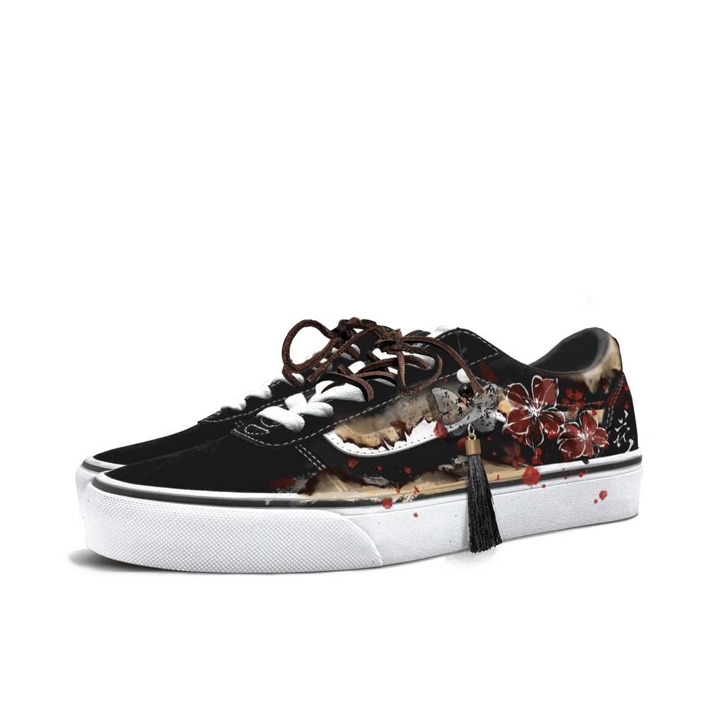 Vans Ward Износостойкие Низкие Скейтбордические Кроссовки Мужские Черно-Красные VN0A36EMC4R(Команда613-)