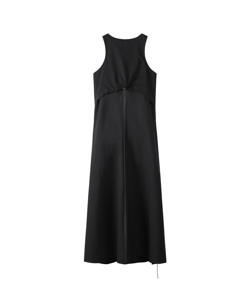 Recorde Back Panel Drawstring Dress_Rqdam23531Bkx