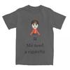 Mii Нужна сигарета Мужская Женская Футболка Mii Боец Мерч Крутая Футболка Футболки Хлопок Идея для подарка Одежда
