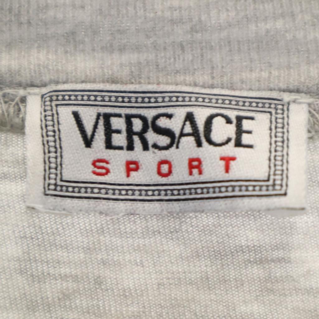 VERSACE SPORT 90s Made In Italy Old Short Sleeve T-shirt 50 Gray Men's Used
